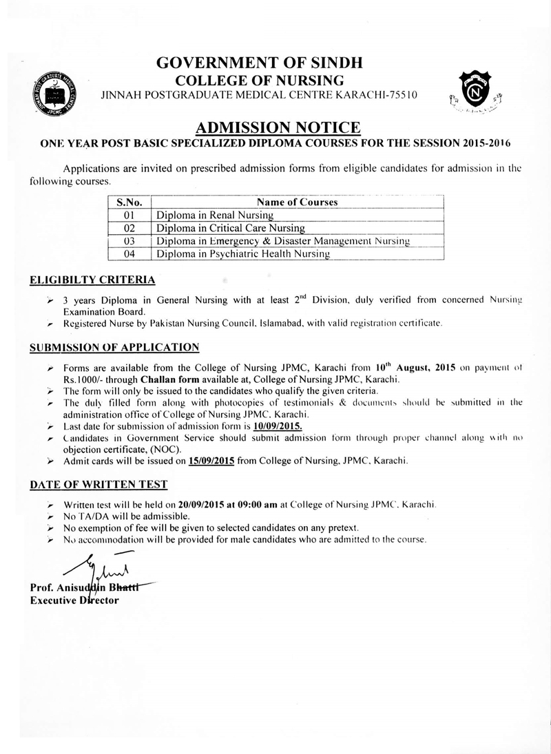Jinnah Postgraduate Medical Centre JPMC Karachi 75510